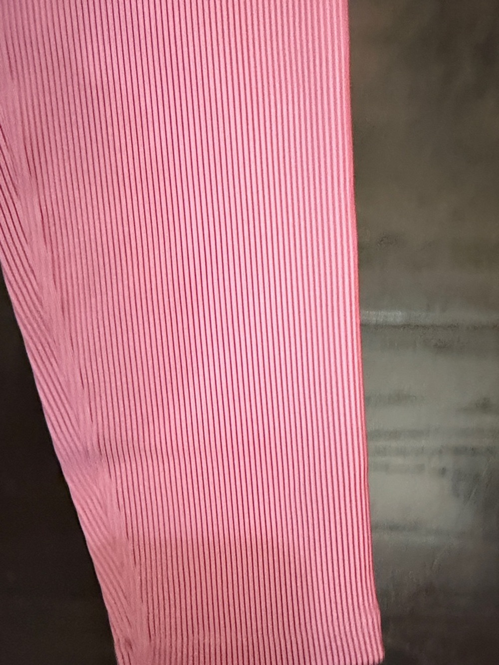Beach Riot Leggings Pink Ribbed High-Waist Candy Stripe - Picture 3 of 10